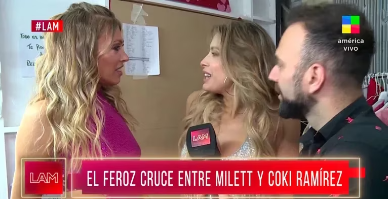 El tenso cara a cara entre Milett y Coki Ramírez