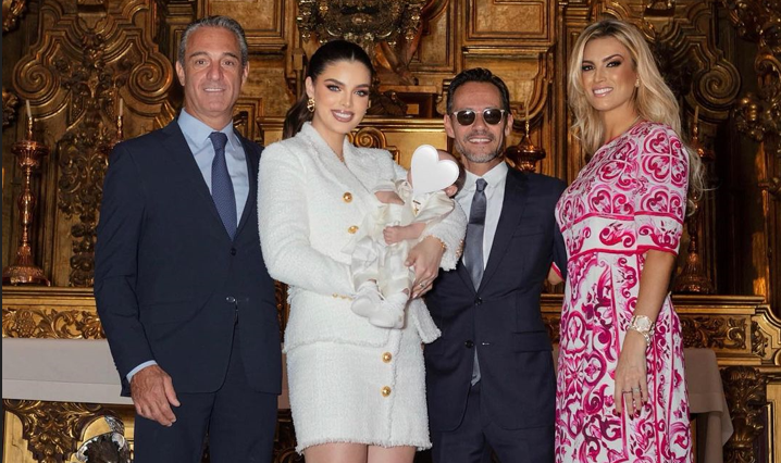 Bautizaron al hijo de Nadia Ferreira y Marc Anthony