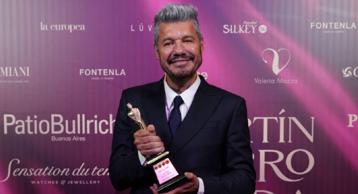 La dedicatoria de Marcelo Tinelli en los Martín Fierro