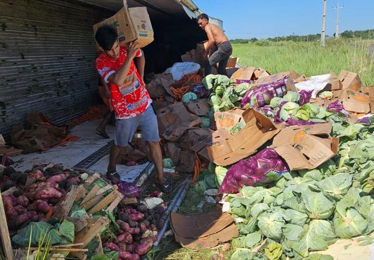 Camión de contrabando cae en Emboscada