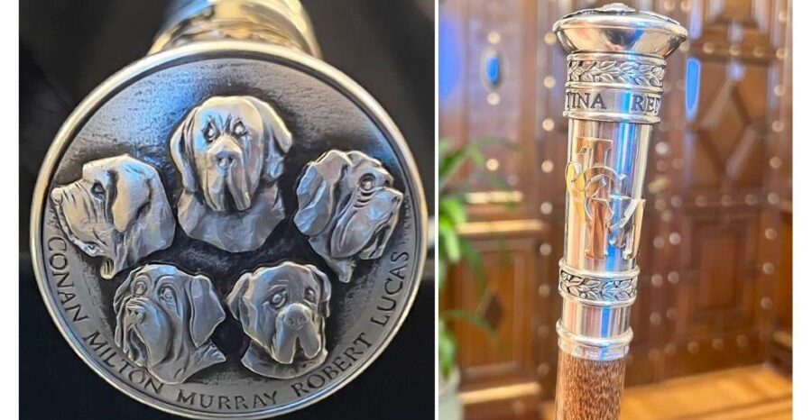 El sorprende detalle del bastón presidencial de Javier Milei