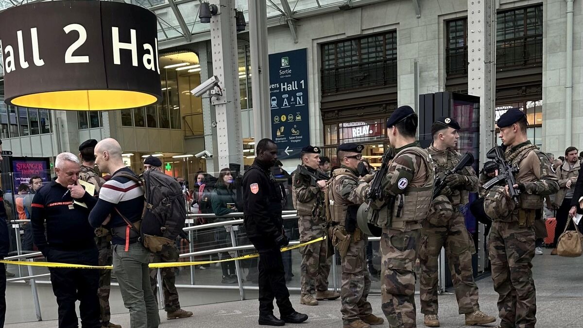 Ataque con puñal en Gare de Lyon de París deja tres heridos graves