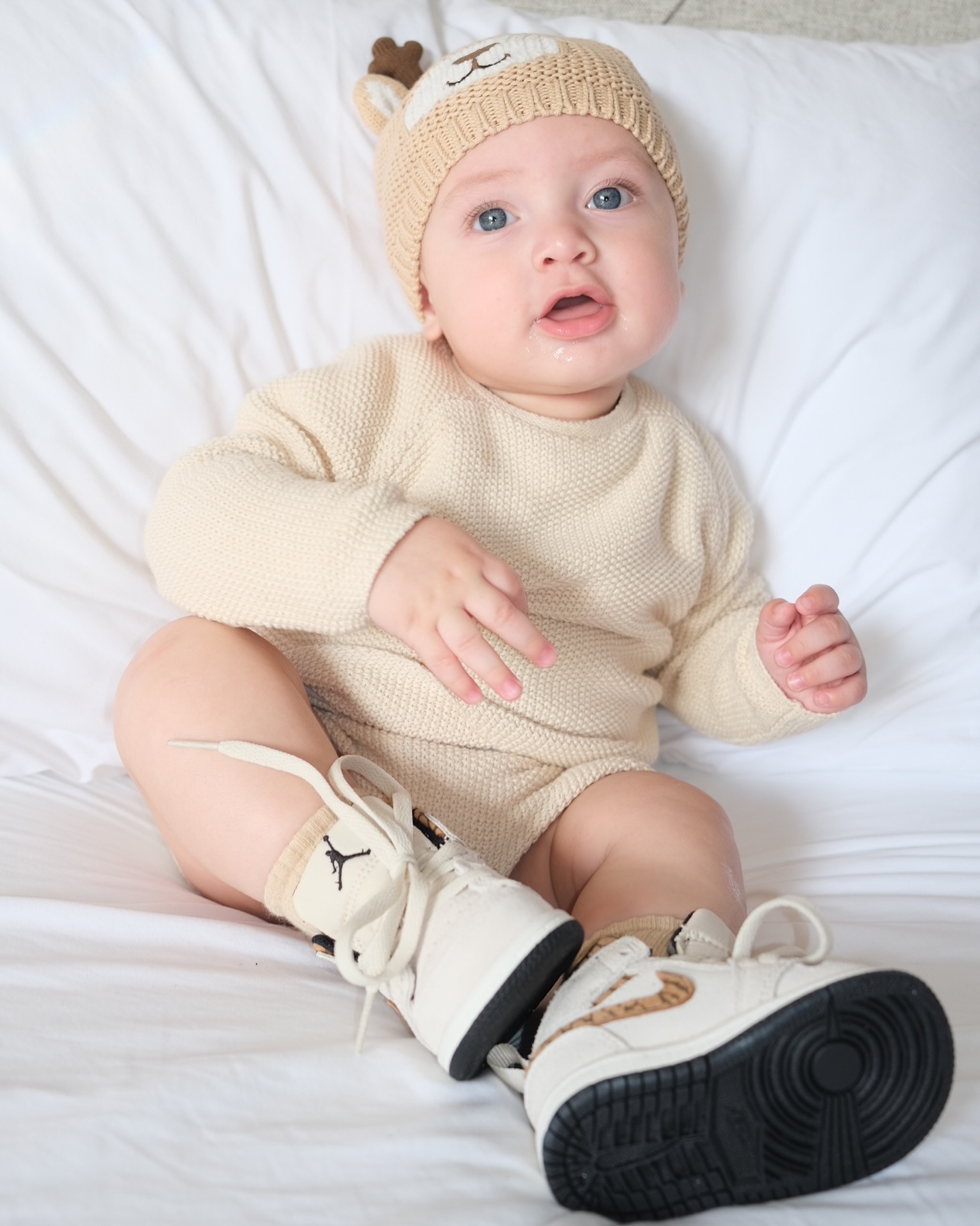 Nadia mostró el rostro de su hijo ¡Es igualito a ella!