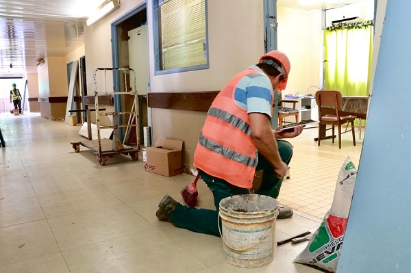 Avanzan las obras de mejora en el Hospital Nacional de Itauguá