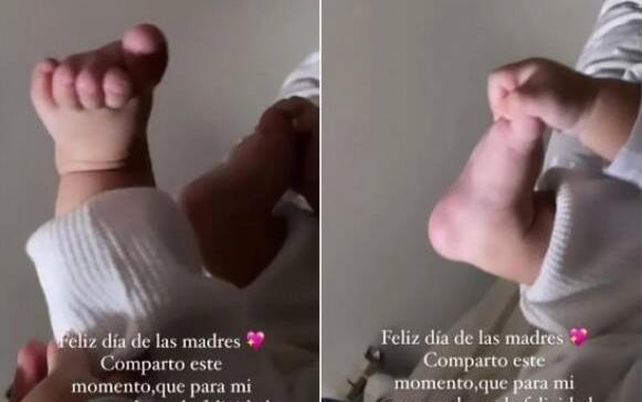 Gabriela Guillén enseñó los piecitos del hijo que tiene con Bertín Osborne