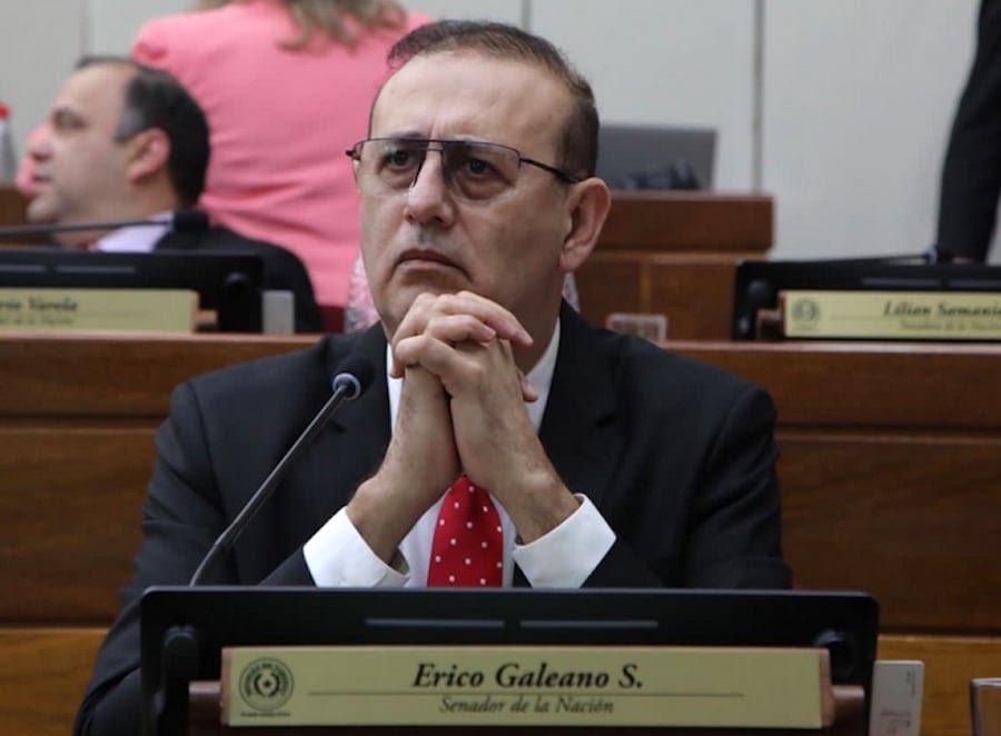 Fiscalía acusa y pide juicio oral para el senador Erico Galeano
