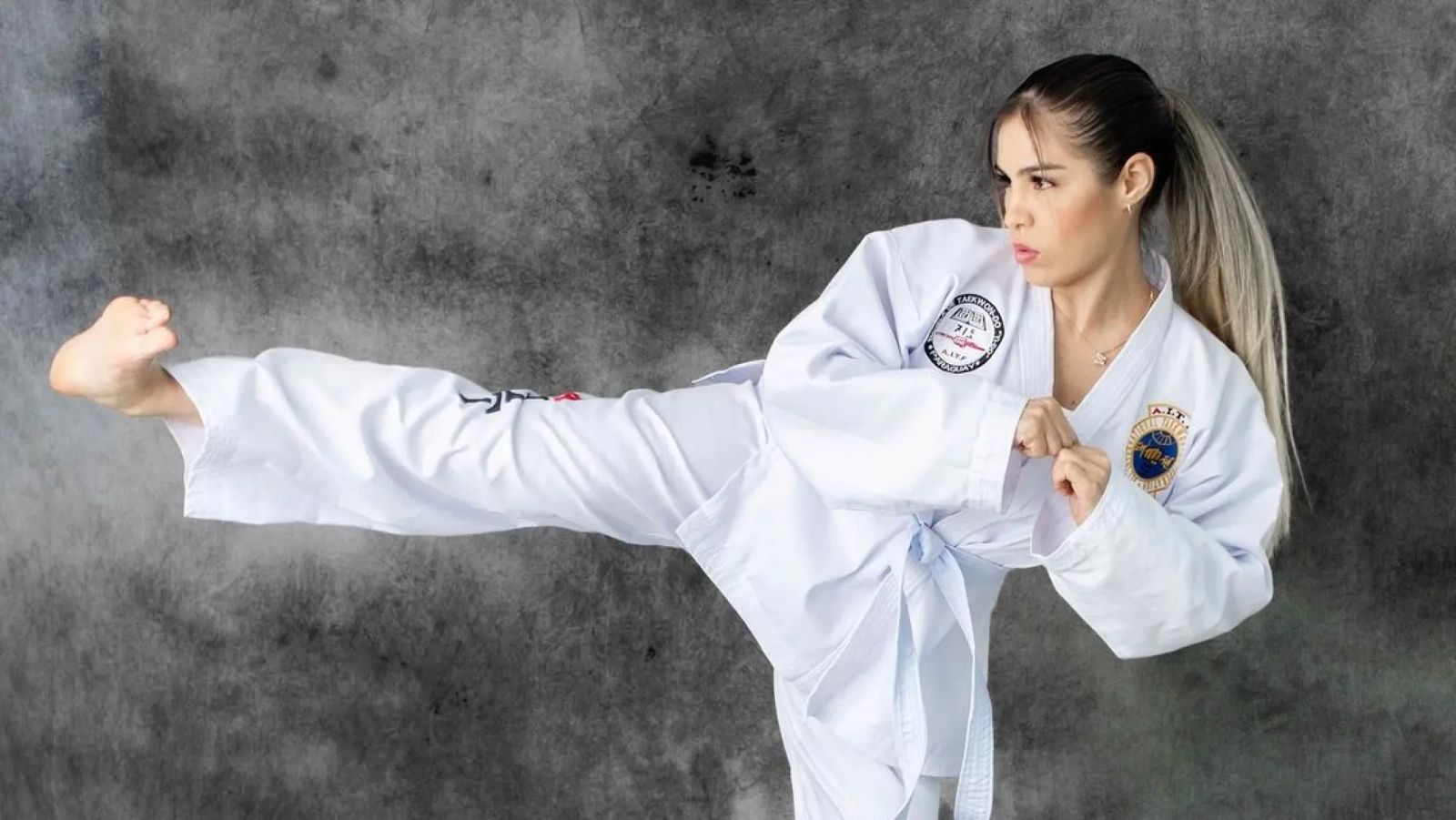 Nadia Portillo está preparada para dar patadas