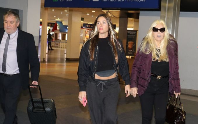 Las fotos de Susana Giménez y su nieta Lucía Celasco rumbo a la Copa América 2024