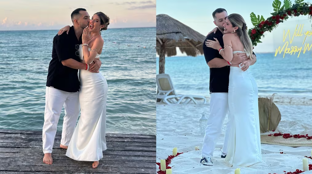 Influencer sorprendida con una romántica propuesta de matrimonio en Cancún