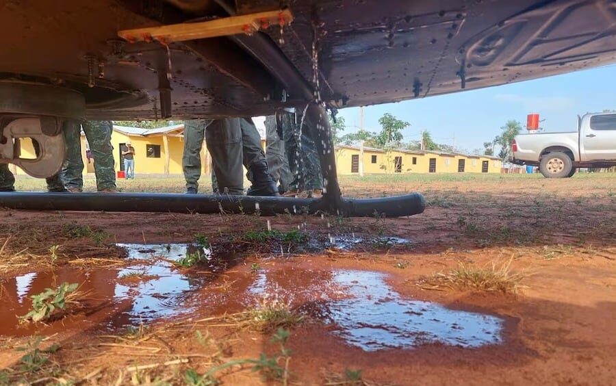 Helicóptero militar fue atacado a balazos en Canindeyú