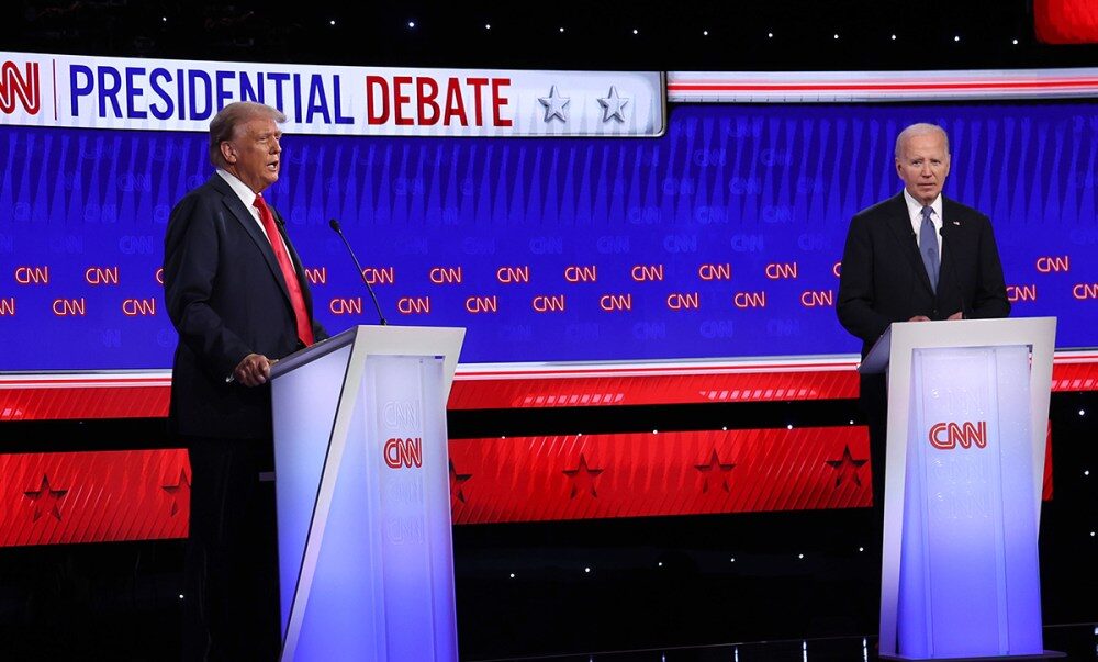 Biden y Trump se cruzaron ataques en debate presidencial
