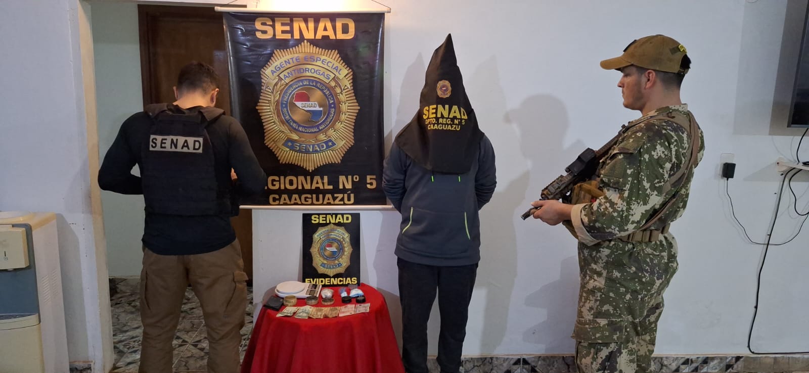 Senad captura a proveedor de drogas en Caaguazú
