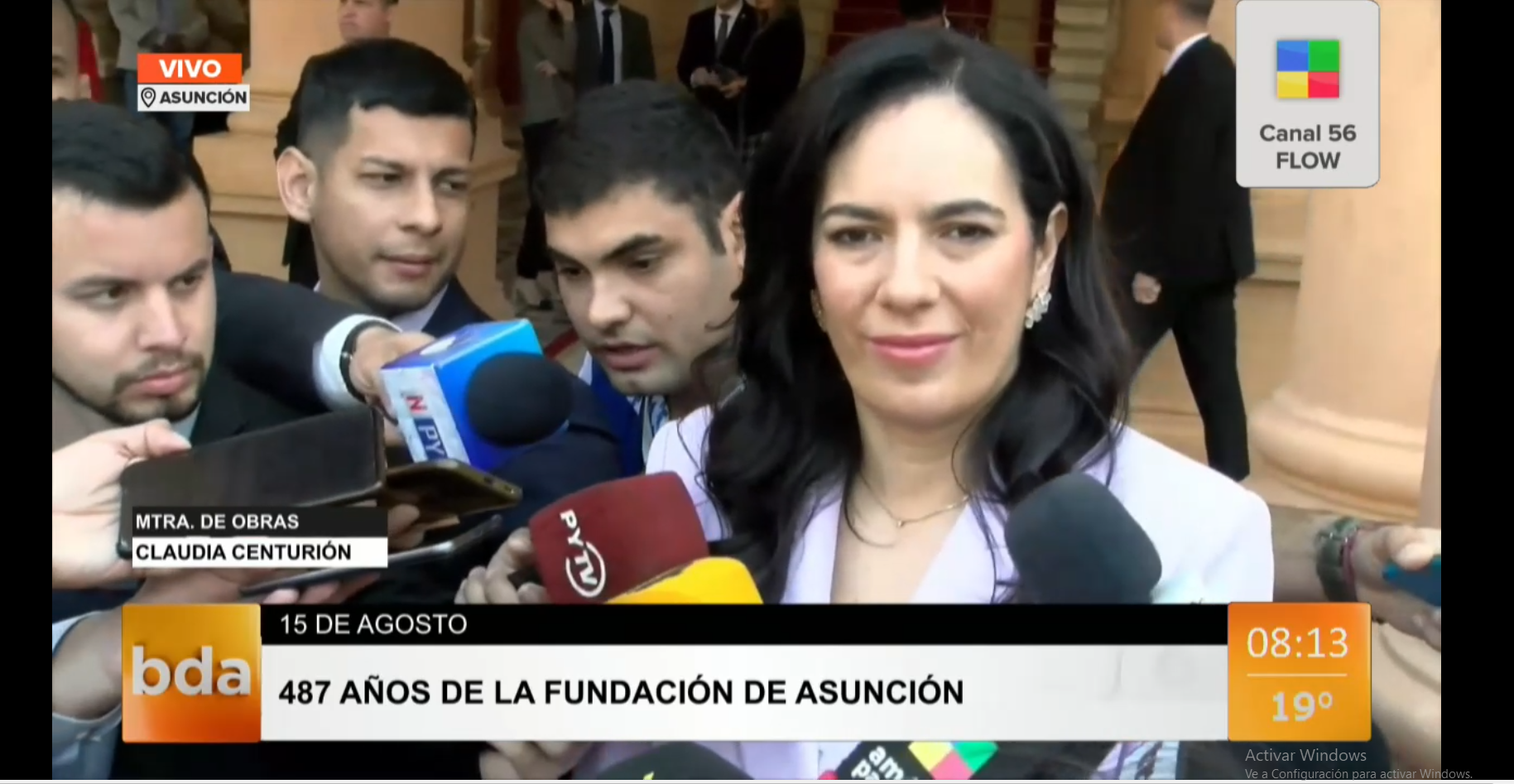 Claudia Centurión destacó avances en obras