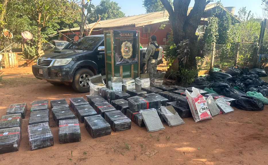 Senad incauta 1.504 kilos de marihuana en allanamiento