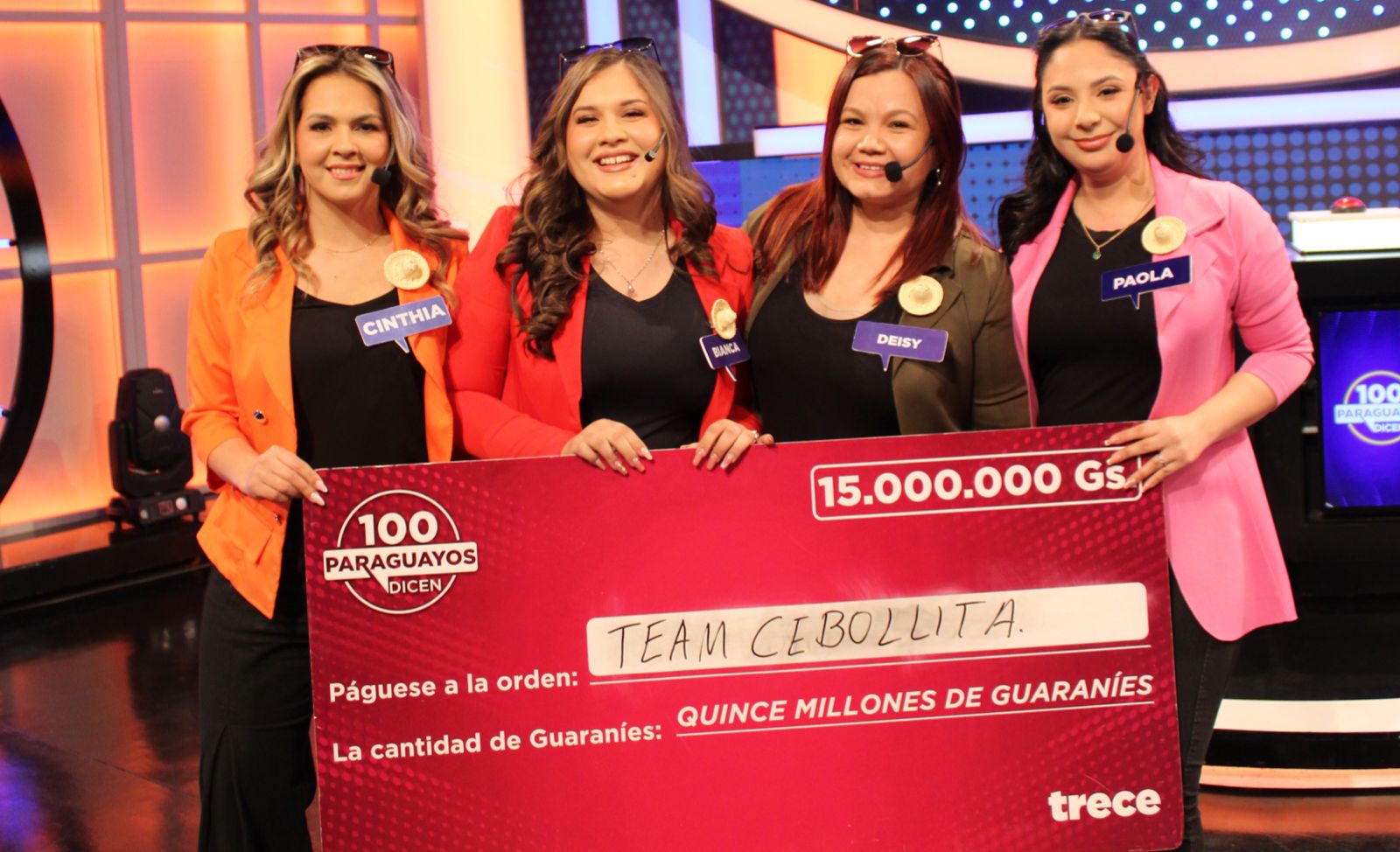 Ellas ganaron G. 15 millones en «100 paraguayos dicen»