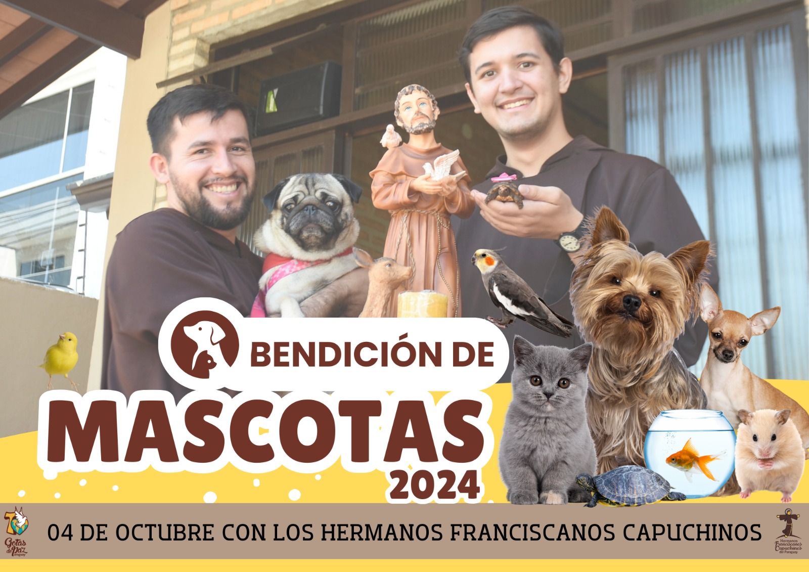 Capuchinos celebran el Día de San Francisco con bendición a mascotas