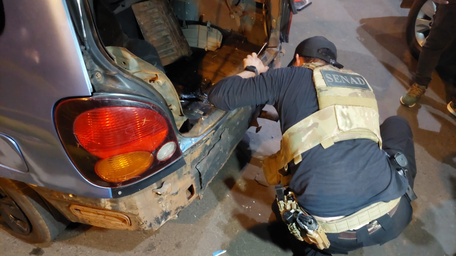 SENAD incauta vehículo con marihuana en el Puente de la Amistad