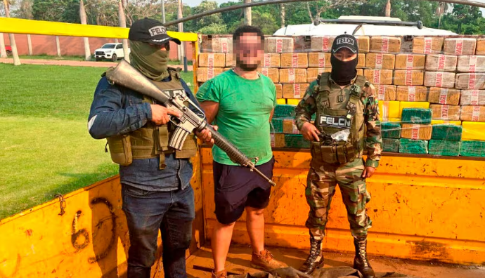 Paraguayo aprehendido en Bolivia por transportar droga