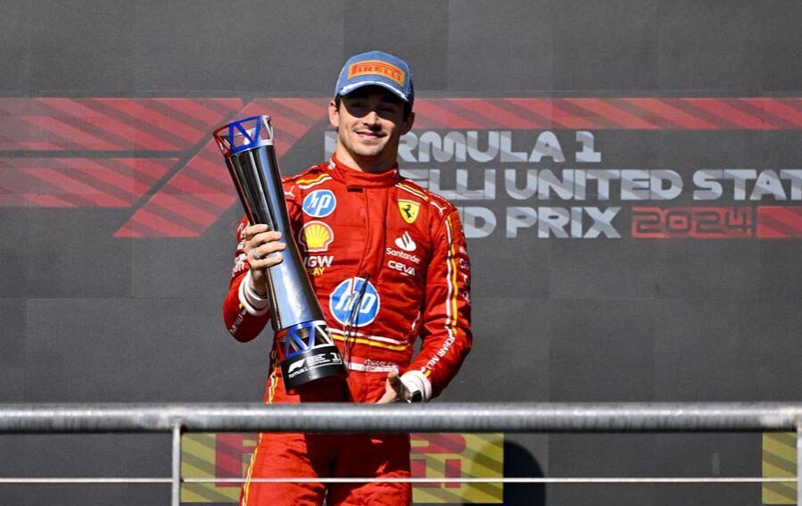 Charles Leclerc se lució en el Grand Prix de EE. UU