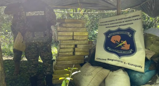 Hallan e incineran más de 1.000 kilos de marihuana