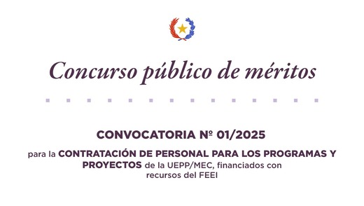 MEC lanza concurso público de méritos