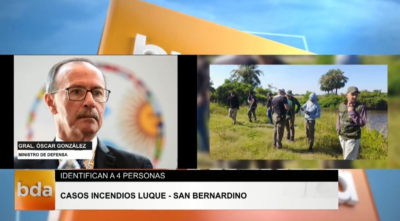 Identifican a cuatro sospechosos por incendios en la ruta Luque – San Bernardino