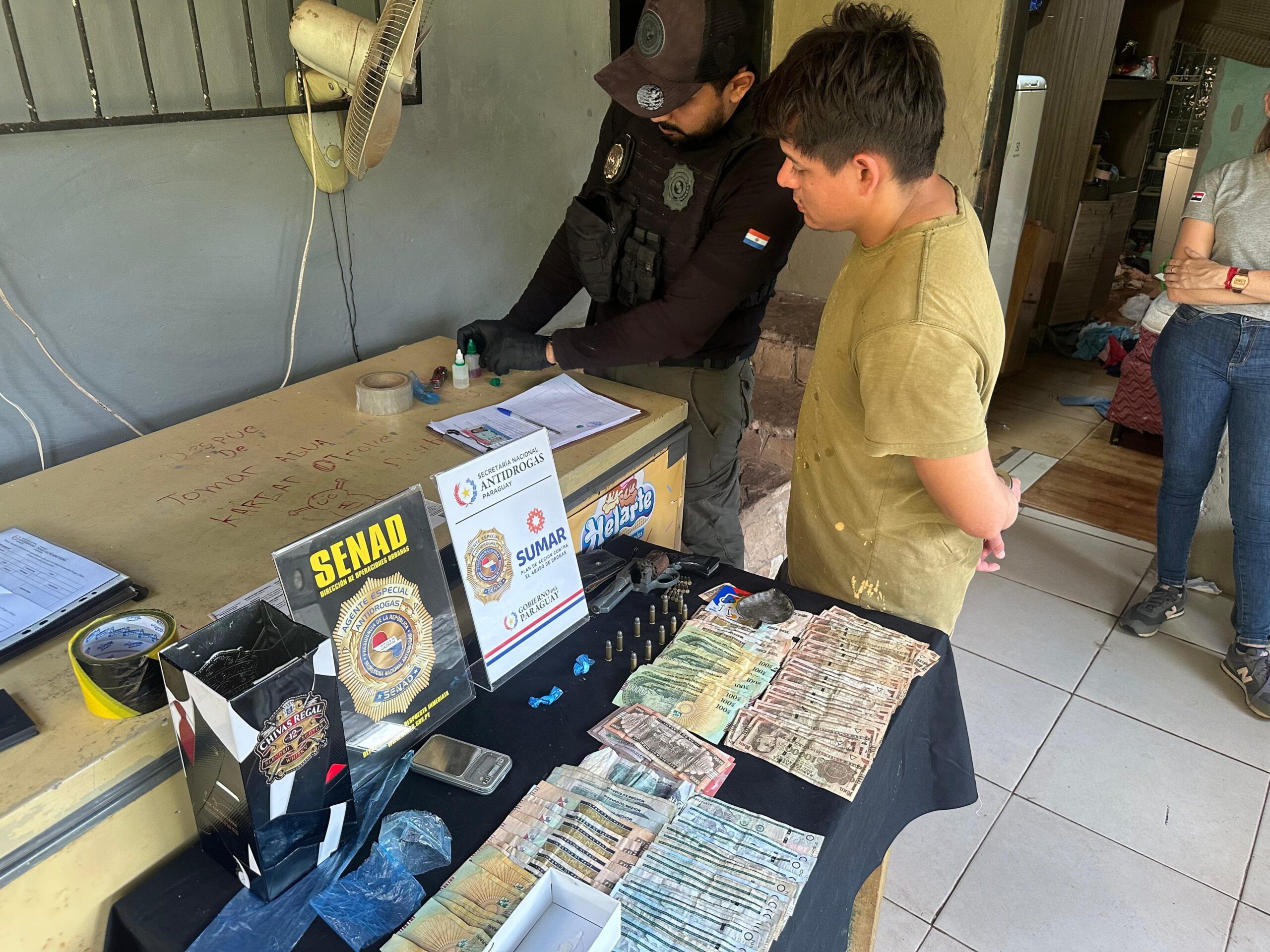 Senad interviene foco de venta de cocaína en San Bernardino