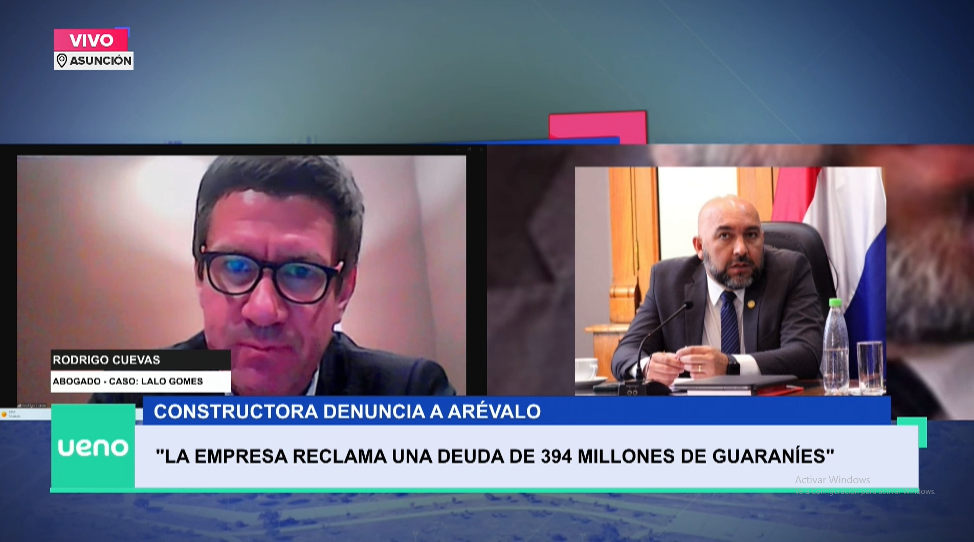 Constructora denuncia a Arévalo por millonaria deuda: G. 400 millones