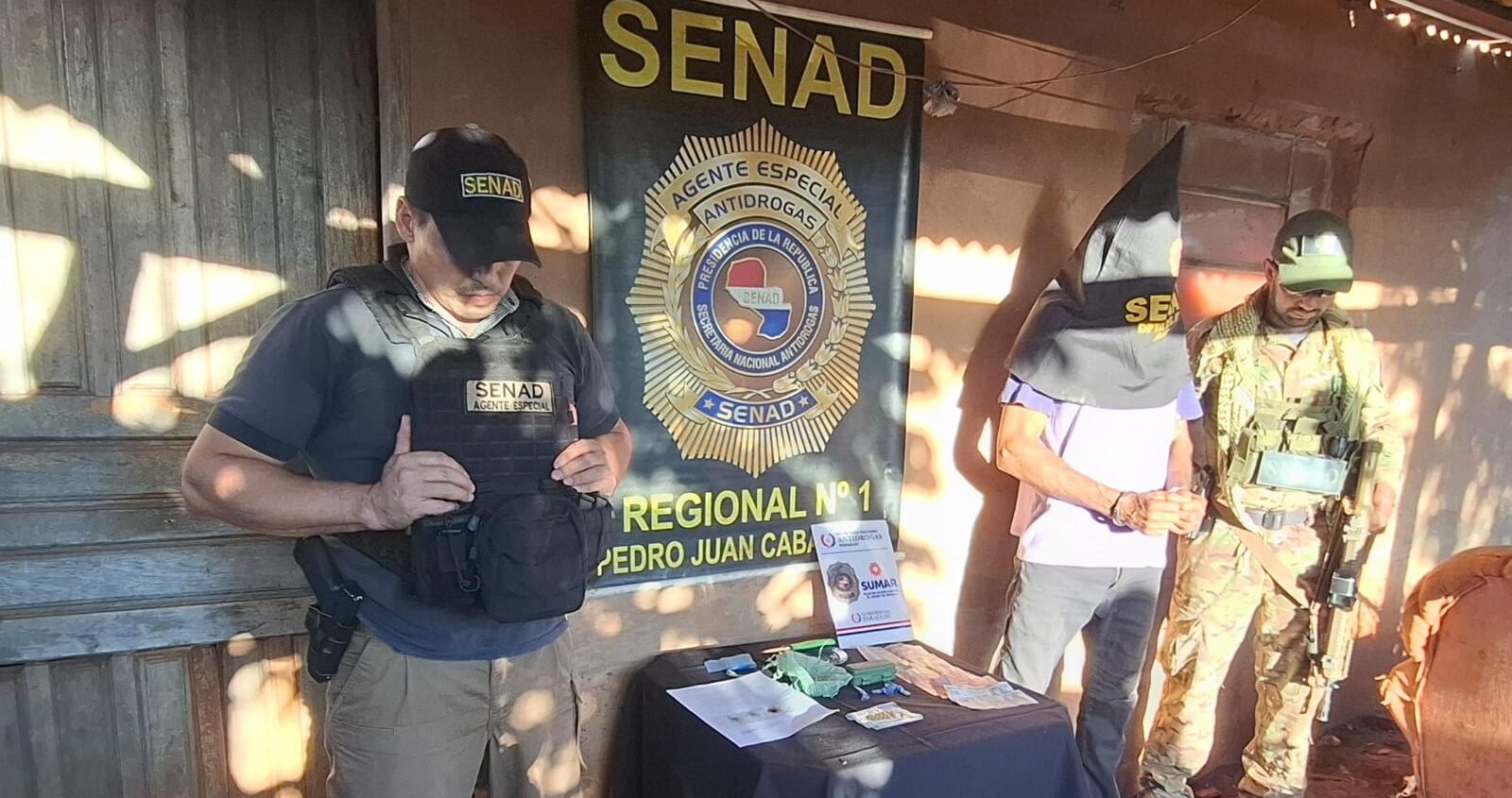 Senad desmantela punto de narcomenudeo en Pedro Juan Caballero