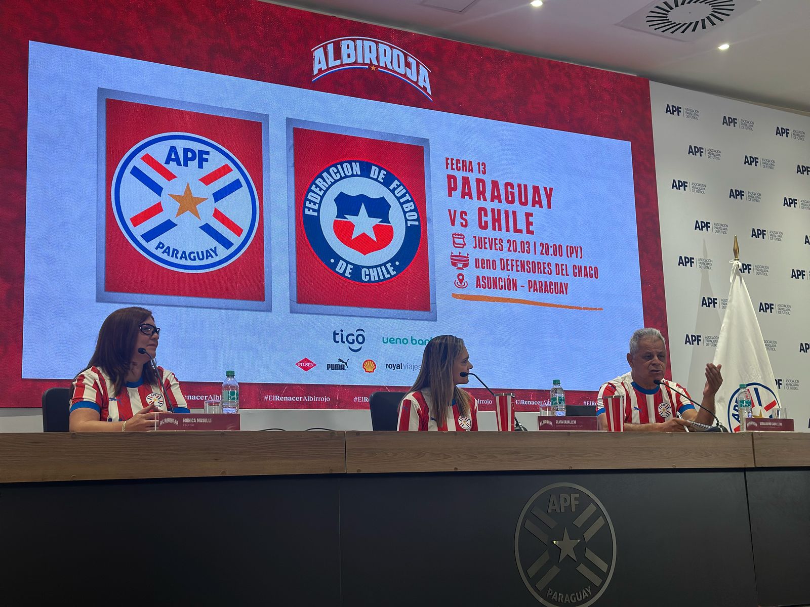 Detalles organizativos de Paraguay vs Chile