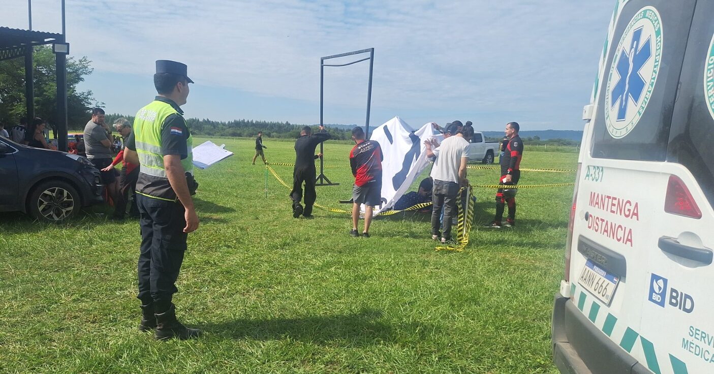 Muere reconocido paracaidista en trágico salto en Ypacaraí