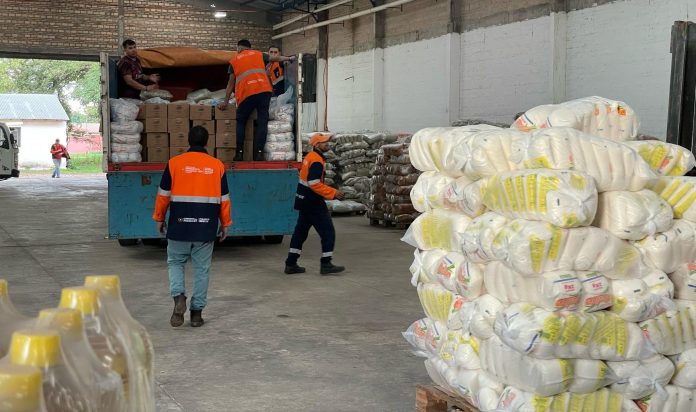 SEN inicia entrega de alimentos para familias afectadas por inundaciones en el Chaco
