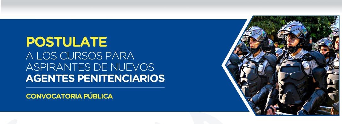 Buscan nuevos agentes penitenciarios: Abren convocatoria para formación e ingreso a centros de reinserción