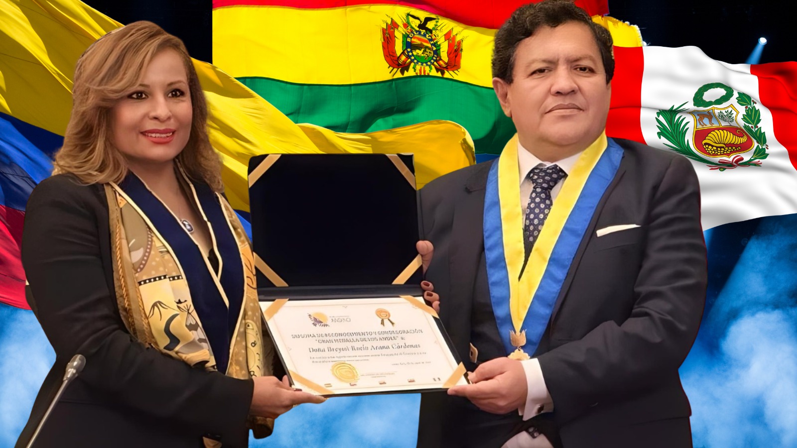 La máxima distinción de los Andes del Parlamento Andino 2025 fue para Breyssi Arana