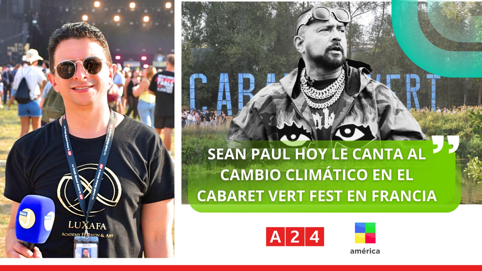 Sean Paul le canta al cambio climático en el Cabaret Vert Festival en Francia