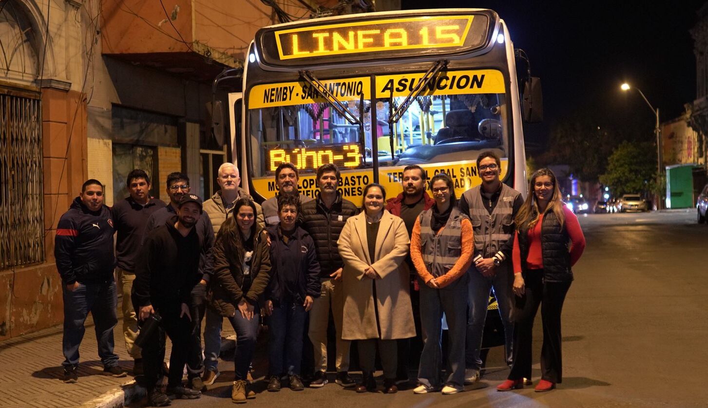 El transporte nocturno se expande: El “Búho” llega a Ñemby