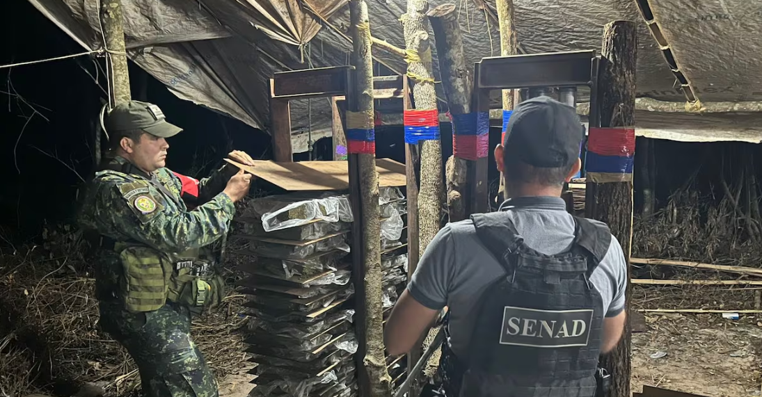 Destruyen gran centro narco tras enfrentamiento en San Pedro