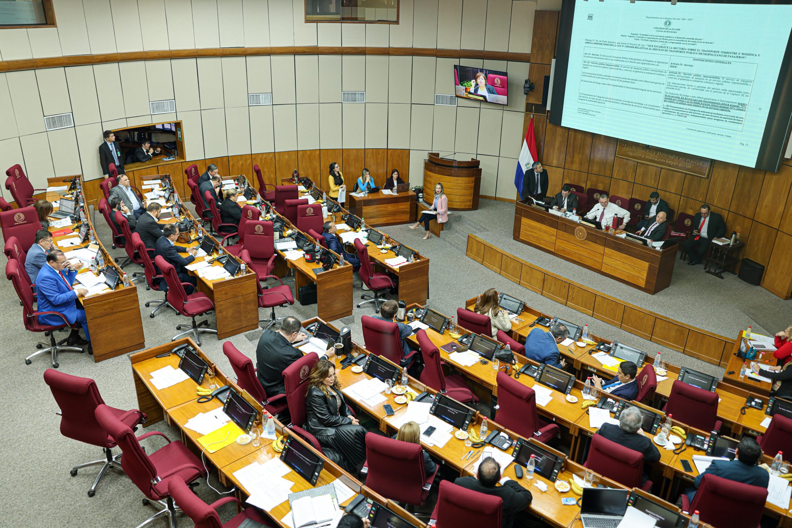 Senado aprueba proyecto de Reforma del Transporte Público