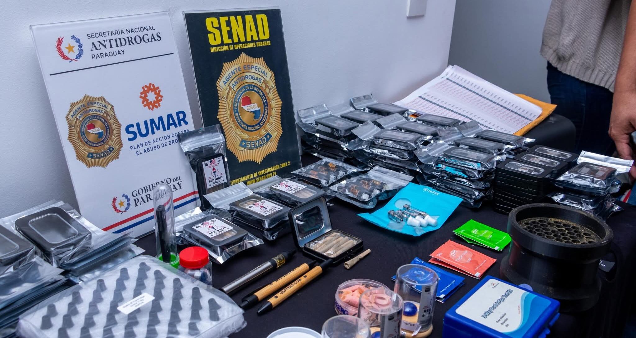 Senad desmantela laboratorio de derivados de cannabis listo para operar en Luque