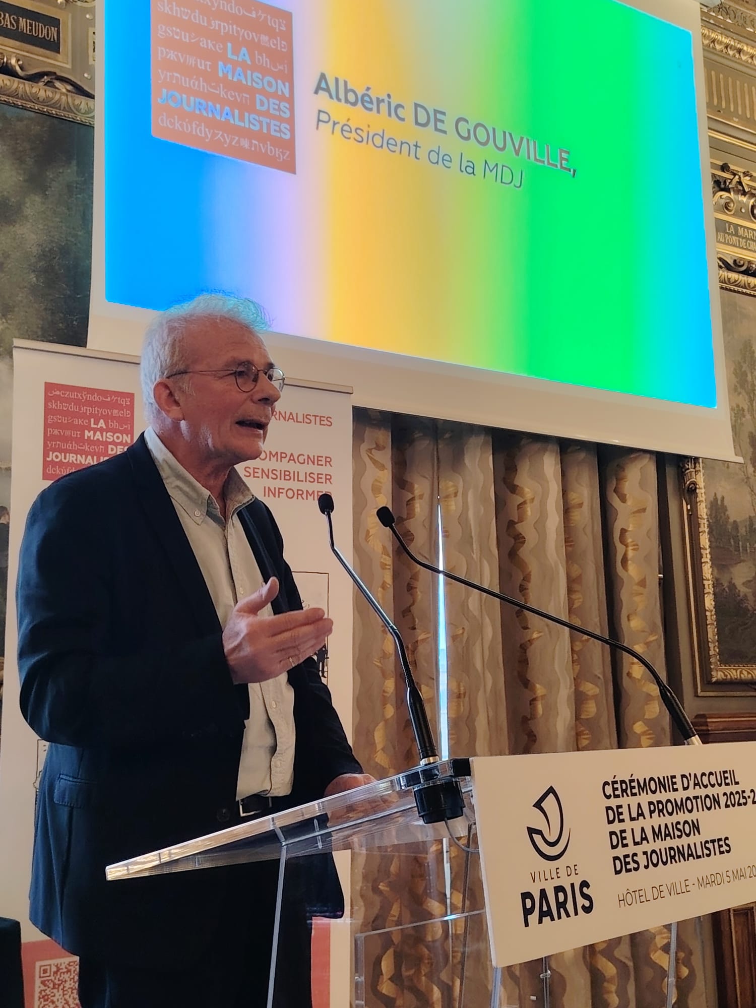 París refuerza su compromiso con la libertad de prensa en ceremonia de la Maison des journalistes