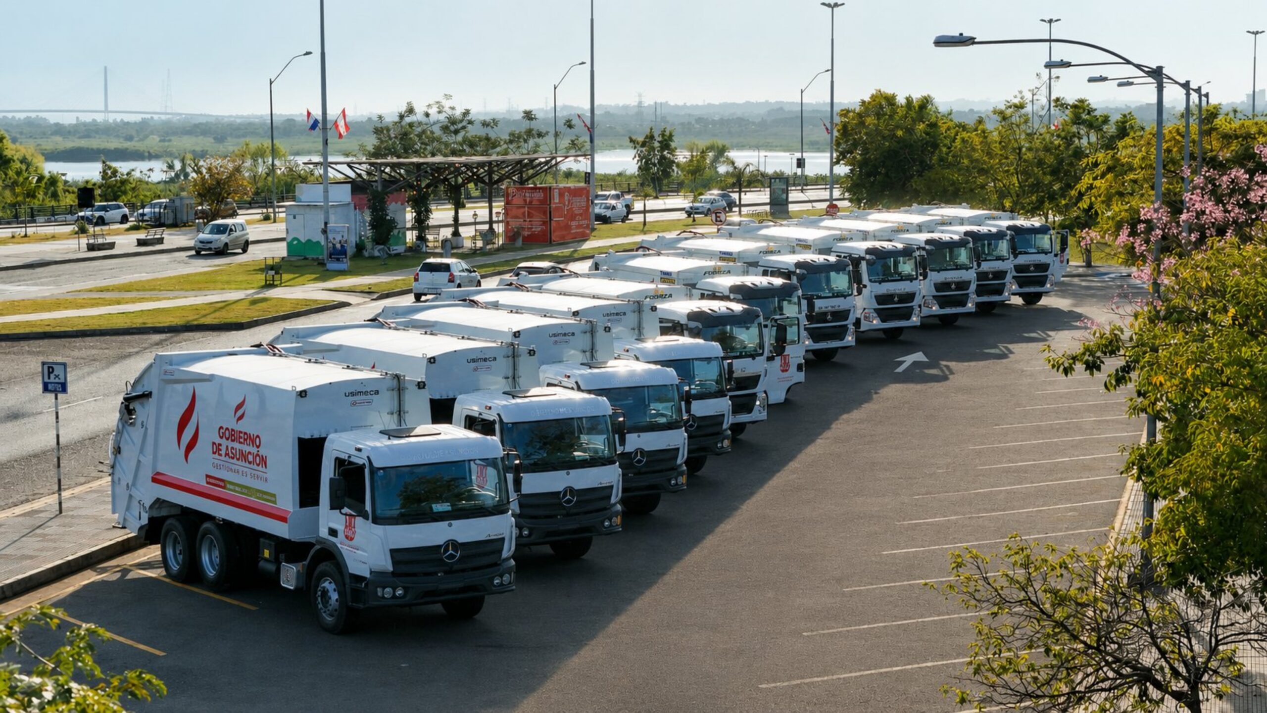 Asunción incorpora nuevos camiones para reforzar la recolección de residuos