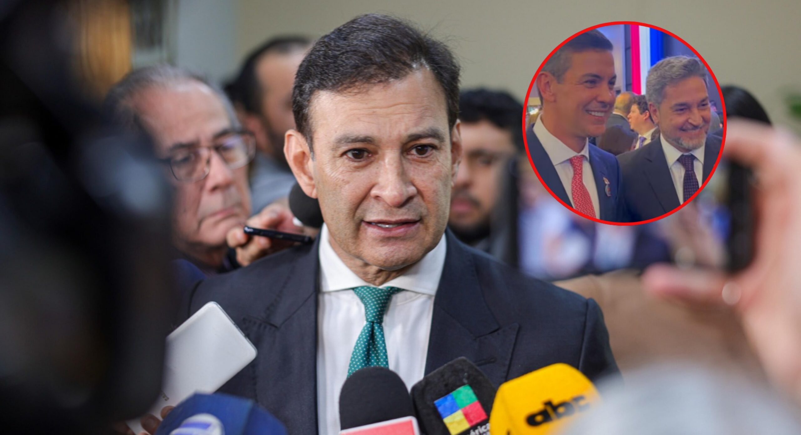 Ovelar destaca el abrazo entre Peña y Abdo como una señal de acercamiento político