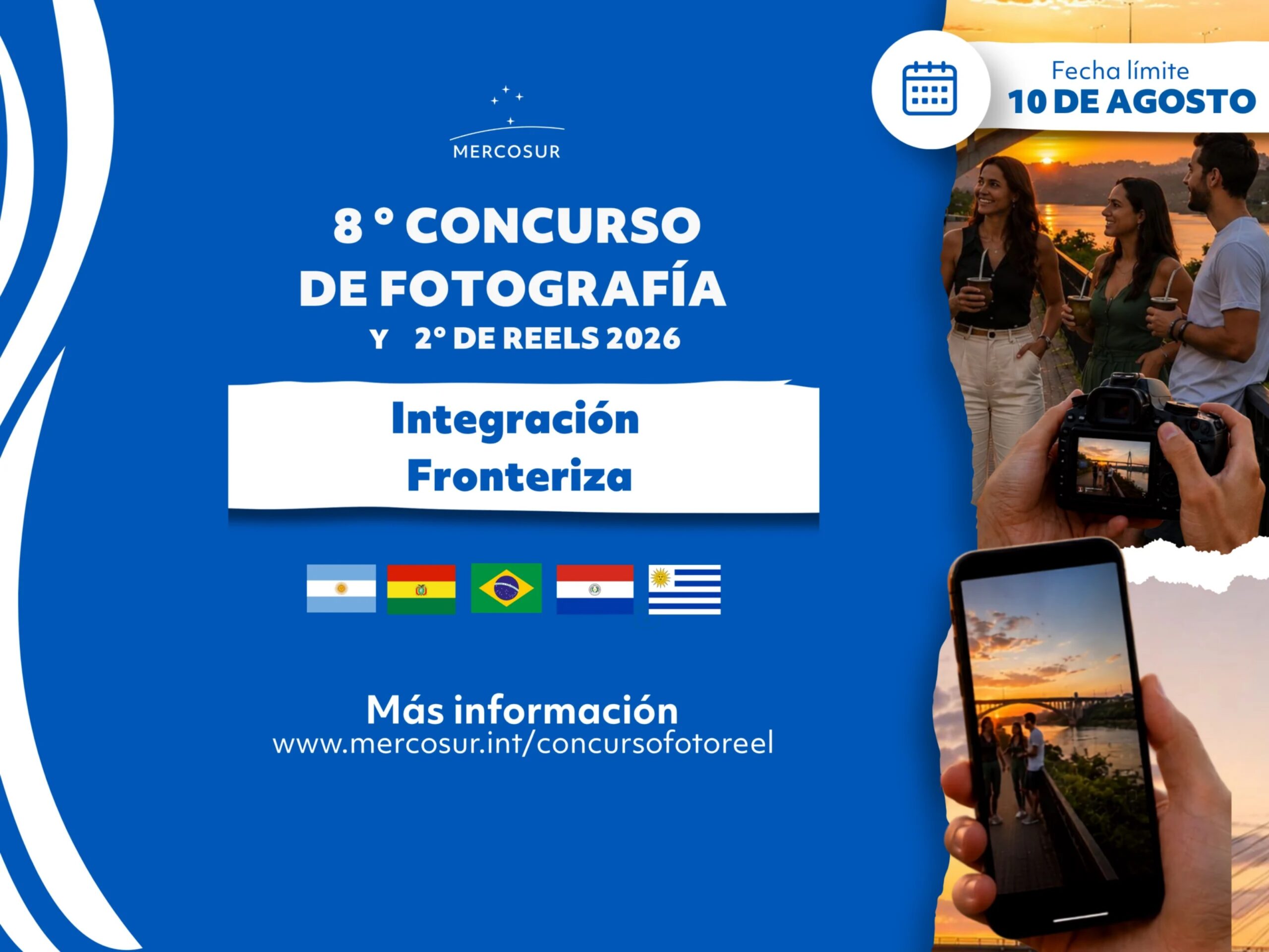 El Mercosur abre concurso de fotografía y reels sobre la integración en las fronteras